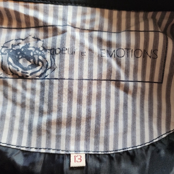 Coeur et emotions navy blue  long sleeves lightweight lined zip jacket, 13 - Picture 7 of 10